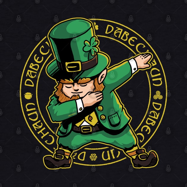 Dabechaun Dabbing Leprechaun St Patrick Day Shirt March 17th by vo_maria